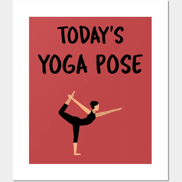 Today's Yoga Pose - Lord Of The Dance Wall Art by Via Clothing Co